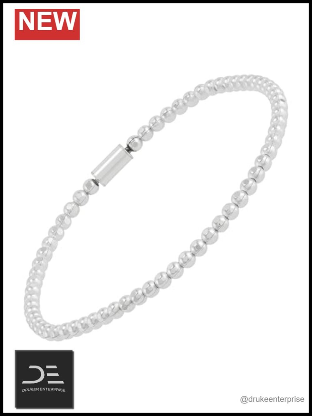 Silpada Charlotte Sterling Silver Stretch Bracelet .925 Italy